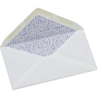 Simply #8 Tinted White Security Envelope, 3 - 5/8" x 6 - 1/2", Gummed, 50 Pack-#8 White security tint envelope