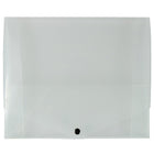 JAM Paper Plastic Portfolio with Snap Closure, Medium, 10 x 12.5 x 0.75, Clear, 2 Pack (2000001g)-Clear