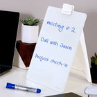 Quartet Desktop Glass Dry-Erase Easel - 9" x 11"-Clipboard-style design allows dry-erase desktop easel to double as a copy holder for letter or A4 size papers