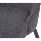 My Home My Living Polyester Side Chair - Dark Grey - 2 Pack-For residential use