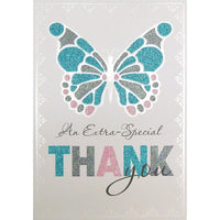 Rosedale 5-1/2" x 8" An Extra-Special Thank You Greeting Cards And Envelopes, 6 Pack (19895)-Printed on premium uncoated card stock