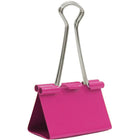 JAM Paper Binder Clips, Large, 41 mm, Pink, 12 Pack (340BCpi)-12 pack