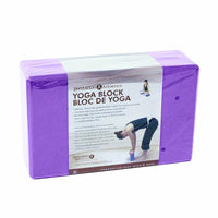 Zenzation Athletics Foam Yoga Block - Lavender-Bevelled edges for quick & easy gripping