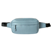 Nicci Waist Bag with Web Strap - Powder Blue-Belt Bag