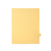 Mark Maker Legal Exhibit Index Tab Buff Single Tabs, 1/26h Cut, Letter Size, No Holes, Letter U, 25 Pack-Buff Single Tabs, 1/26th Cut