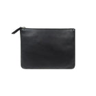 ASHLIN DESIGNER, BROOKE, Medium Leather Pouch, Natural Milled Cowhide, Black-It can perfectly insert your 8" tablet