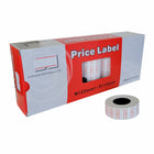 Eddie's Motex MX5500 Plus 1 Line 8 Ch Permanent Labels -White/Orange Line - 25 Pack-MX 5500 Plus Removable Labels