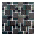 CTG Brands Multi Square Glossy Wall Tile, 10" x 10", Black, 6 Pack-Perfect size: each backsplash tile measures 10"L x 10"H in dimensions (approx. covers 4.17 sq. ft. per carton)