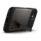 Spigen Slim Armor Case for iPhone 12 mini - Gun Metal-Functionality is not sacrificed with full access to all ports and controls.