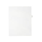 Mark Maker Legal Exhibit Index Tab White Single Tabs, 1/26th Cut, Letter Size, No Holes, Letter I, 25 Pack-White Single Tabs, 1/26th Cut