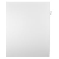 Mark Maker Legal Tabs - Letter Size - White - 1/25th cut - 25 tabs per package - 5 packages Pack - Number 80-White Single Tabs