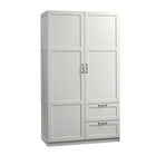 Sauder 420495 Miscellaneous Storage Wardrobe Storage Cabinet, White-Wardrobe Storage Cabinet