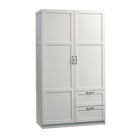 Sauder 420495 Miscellaneous Storage Wardrobe Storage Cabinet, White-Wardrobe Storage Cabinet