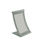 Azar Displays 8.5" x 5.5" Curved Counter Metal Sign Holder (300881)-Curved metal frames for counter-top combine style with functionality