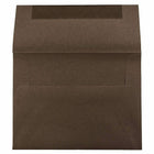 JAM Paper A2 Invitation Envelopes, 4.38 x 5.75, Chocolate Brown Recycled, 250 Pack (233709H)-Blank interior for personalized message