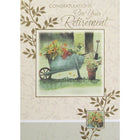 Rosedale 5" x 7" Masculine Retirement Greeting Cards And Envelopes, 12 Pack (17432)-Printed on premium uncoated card stock