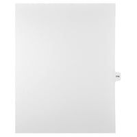 Mark Maker Legal Tabs - Letter Size - White - 1/15th cut - 25 tabs per package - 5 packages Pack - Number 114-White Single Tabs