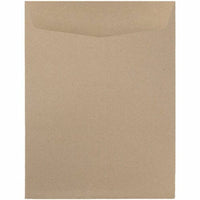 JAM Paper Open End Catalog Envelopes - 9" x 12" - Brown Kraft Paper Bag - 10 Pack -Colour: Brown Kraft