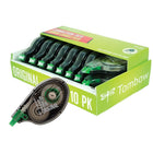 Tombow MONO Original Correction Tape - 10 Pack-1/6" x 394" (4mm x 10m) Break-proof PET base white tape