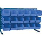 Kleton Louvered Rack & Bins Combinations, 18 Bins, 8-1/4" W x 36" D x 22" H-Depth: 36"