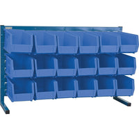 Kleton Louvered Rack & Bins Combinations, 18 Bins, 8-1/4" W x 36" D x 22" H-Depth: 36"