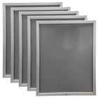 Eddie's Lockable Snap Frame Poster Holder - 22" x 28" - Silver Aluminum - 5 Pack (120666-5)-Lockable Snap Frame Poster Frames