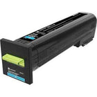 Lexmark CX825, CX860 Cyan Extra High Yield Return Program Toner Cartridge (82K1XC0)-Cyan