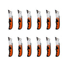 CTG Brands Folding Utility Knife, 1.25" x 5.75", Orange, 12 Pack-Packaging: includes total of 12 pieces