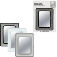 Locker Gear Magnetic Mesh Locker Mirror - Assorted Colours - 12 Pack-Magnetic mirror, to ensure you are always looking your best