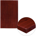 Flash Furniture 30" x 48" Rectangular Resin Table Top in Mahogany (TPMAH3048)-Restaurant Dining Table Top
