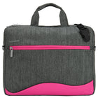 Vangoddy Wave 15.6" Laptop Messenger Bag - Pink-Made with high quality new material and heavy duty stitching, this trendy and compact messenger bag is your perfect choice