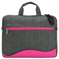 Vangoddy Wave 15.6" Laptop Messenger Bag - Pink-Made with high quality new material and heavy duty stitching, this trendy and compact messenger bag is your perfect choice