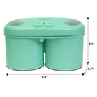 Koolatron Deluxe Double Treat Ice Cream Maker, Green-Compact design, dishwasher safe.