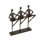 Truu Design Bronze-Look Ballet Trio Sculpture, 5.75 x 6.75 x 1.25 inches, Brown-Design: unique and detail-oriented ballerinas design to spruce up any kitchen, living room, cabin or cottage