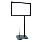 Eddie's Countertop Sign Holder - 7" H x 11" W - 12" Posts - Matte Black - 4 Pack (130074-4)-Counter Sign Holder