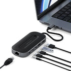 Satechi USB-4 Multiport Adapter with 2.5G Ethernet - Space Grey-Ultra-hi-res 8K HDMI output at 60 Hz for stunning display whether you are working, streaming, or gaming
