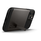 Spigen Slim Armor Case for iPhone 12 Pro Max - Gun Metal-Functionality is not sacrificed with full access to all ports and controls.