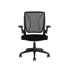Humanscale Diffrient World Task Chair - Black-Its groundbreaking mechanism-free recline action leverages two parts of the chair's frame to provide automatic, balanced support throughout the full range of motion for maximum support