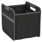 Merangue Collapsible File Storage Bin - Single Compartment - Black-Single compartment design
