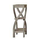 Monarch Specialties 2480 Accent Table - 32"H/Dark Taupe-Fashionable dark taupe reclaimed wood like finish