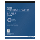 Merangue Writing Pads - College Ruled - 8" x 10" - White - 100 Sheets - 6 Pack-6 Pack
