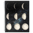 Staples Coil Notebook - 8"W x 10"L - Moon Phases - 80 Ruled Sheets-Coil notebook with perforated pages