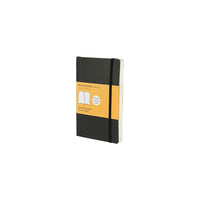 Moleskine Classic Black Soft Cover Pocket Ruled Notebook, 3-1/2" x 5-1/2"-Pocket size (3-1/2" x 5-1/2")