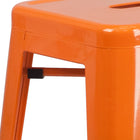 Flash Furniture 30" High Backless Metal Indoor-Outdoor Barstool with Square Seat-500 lb. Weight Capacity