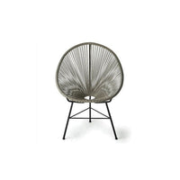 Plata Import Acapulco Chair, Grey (WR-1350-GREY)-Accent Chair
