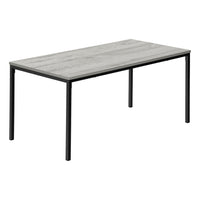 Monarch Specialties 3796 Coffee Table - 40"L/Grey/Black Metal-Bring flair to your living room with this cocktail table, featuring a grey laminate finish and a striking metal leg base.