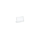 Azar Displays Horizontal Slanted, L-Shape Acrylic Sign Holder, 4.5" x 3.5", 10 Pack (112735)-Sign holder