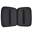 Tombow Zipp Marker Case - Oyster-Faux leather exterior is easy to wipe clean. Two divided compartments with zipper closures