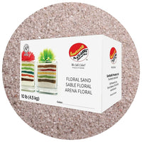 Sandtastik Floral Coloured Sand, 10 lb (4.5 kg) Box, Light Silver-Coarse grain with natural sparkle throughout