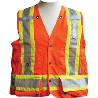 Surveyor Safety Vest, Orange, SDL088-Orange